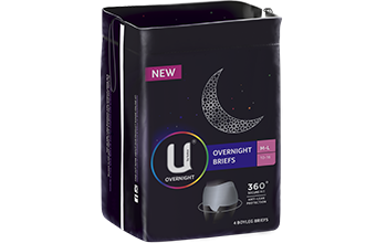 U by Kotex Overnight Briefs Medium Large Thumbnail U by Kotex Overnight Briefs Medium Large Thumbnail