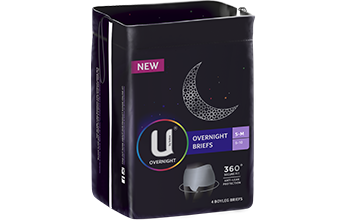 U by Kotex Overnight Briefs Medium Large Thumbnail