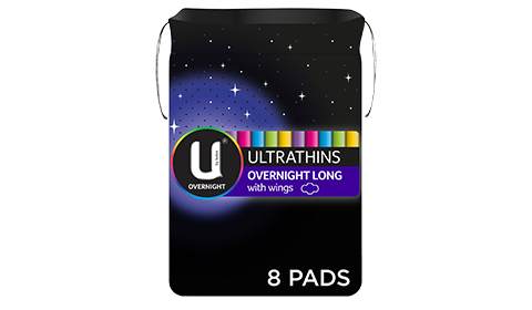 U by Kotex Ultrathin Overnight Long Pads with Wings U by Kotex Ultrathin Overnight Long Pads with Wings